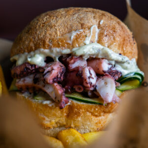 Polpo burger "l'estivo"