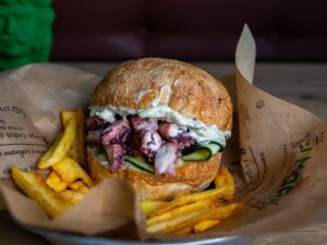 Polpo burger "l'estivo"